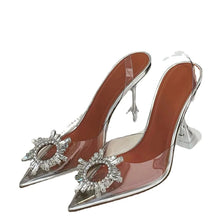 Load image into Gallery viewer, Clear Pointed Toe Women Slingback High Heels - Ailime Designs