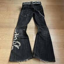 Load image into Gallery viewer, Embroidered Design Women Black Wide Leg Pants - Ailime Designs