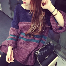 Load image into Gallery viewer, Cook Street Style Thick Crocheted Pullover Sweaters - Ailime Designs