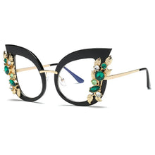 Load image into Gallery viewer, Crystal Trim Design Women's Butterfly Style Sunglasses - Ailime Designs