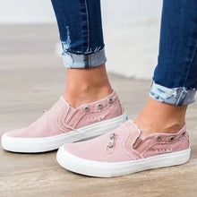 Load image into Gallery viewer, Women Denim Canvas Tennis Shoes - Ailime Designs