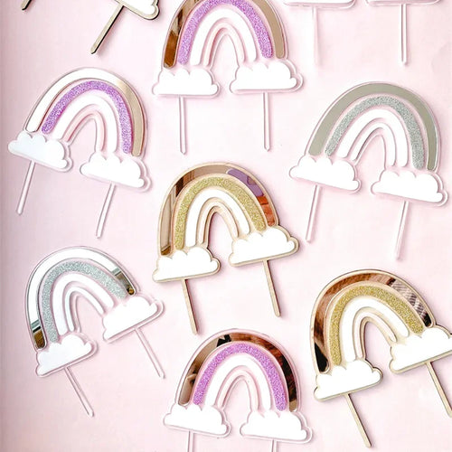 Clouds & Rainbow Cake Toppers - Ailime Designs