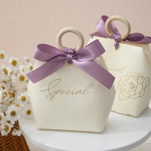 Bridal Shower 5pcs Tiny Purse Design Gift Boxes - Ailime Designs