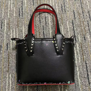 Cool Pink Rivet Design Genuine Leather Handbags - Ailime Designs