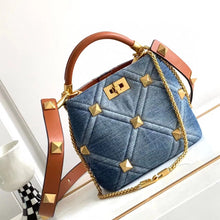 Load image into Gallery viewer, Geometric Rivet Design Crossbody Handbag - Ailime Designs