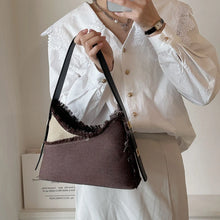 Load image into Gallery viewer, Denim Summer Time Fringe Design Handbag - Ailime Designs