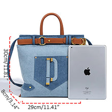 Load image into Gallery viewer, High Street Denim Style Totebags - Ailime Designs