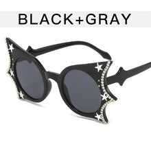 Load image into Gallery viewer, Bat Wings Rhinestone Design Sunglasses - Ailime Designs