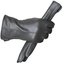 Load image into Gallery viewer, Genuine Blue Leather Gloves- Ailime Designs