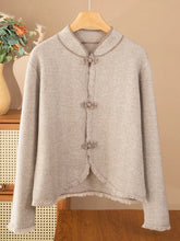 Load image into Gallery viewer, 100% Wool Cashmere Cardigan Sweaters - Ailime Designs