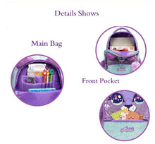 Load image into Gallery viewer, Girl&#39;s Purple Bear Design Trolley Luggage - Ailime Designs