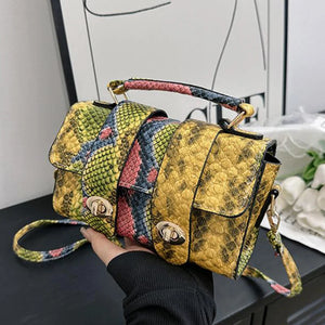 Cool Snakeskin Design PU Leather Handbags - Ailime Designs