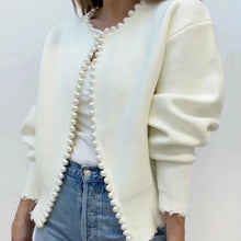 Load image into Gallery viewer, Casual Dressy Knit Pearl Trim Sweaters - Ailime Designs