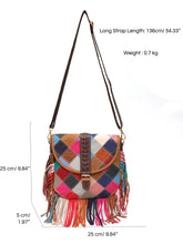 Load image into Gallery viewer, Casual Multi-color Patchwork Genuine Leather Skin Crossbody Handbags - Ailime Designs