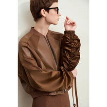 Load image into Gallery viewer, Brown Chic Style PU Leather Jackets - Ailime Designs