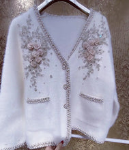 Load image into Gallery viewer, Beautiful Elegant Flower Design Cardigan Sweater For Women - Ailime Designs