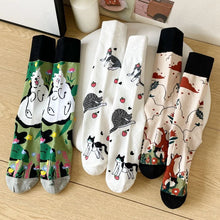 Load image into Gallery viewer, Breathable Conversational Design Women Printed Socks - Ailime Designss