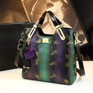 Snake Print Design Women Crossbody Handbags - Ailime Designs