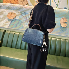 Load image into Gallery viewer, Casual Denim  Rivet Design Crossbody Handbag - Ailime Designs