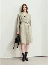 Load image into Gallery viewer, Trench Lapel Collar Slit Side Coat - Ailime Designs