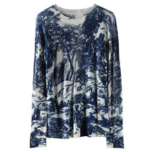 Load image into Gallery viewer, Blue Design Forest Scenic Design Sweaters - Ailime Designs