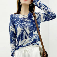 Load image into Gallery viewer, Blue Design Forest Scenic Design Sweaters - Ailime Designs