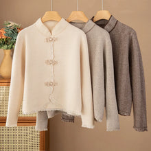 Load image into Gallery viewer, 100% Wool Cashmere Cardigan Sweaters - Ailime Designs
