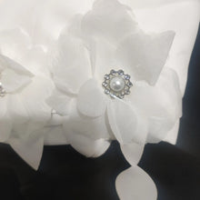 Load image into Gallery viewer, Elegant White Flower Motif Bolero Style Jacket - Ailime Designs