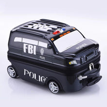 Load image into Gallery viewer, Kids Police Car Style Trolley Luggage Case - Ailime Designs