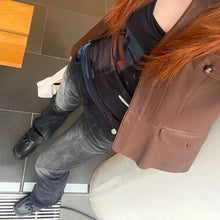 Load image into Gallery viewer, Distressed Low-rise Black Jeans - Ailime Designs