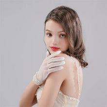 Load image into Gallery viewer, Black Satin Bowknot Design Dress Gloves - Ailime Designs