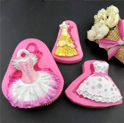 Victorian Shape Dresses Silicone Molds - Ailime Designs