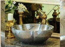 Load image into Gallery viewer, Decorative Bathroom Basin Top-mount Sinks Fluted Design - Ailime Designs