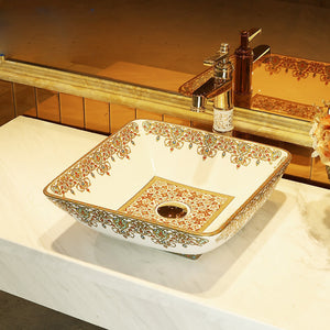 Adorable Square Beauty Deck Mount Basin Sinks - Ailime Designs