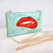 Load image into Gallery viewer, Chic Style Women&#39;s  Acrylic Lips Design Clutch Handbags - Ailime Designs - Ailime Designs