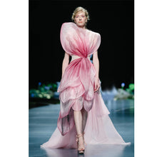 Load image into Gallery viewer, Haute Couture Tulip Design Ombre Design Evening Gown - Ailime Designs