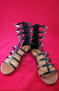 Women’s Black Roman Style Sandals – Ailime Designs