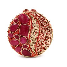 Load image into Gallery viewer, Lattice Stone Design Oval Evening Bags - Ailime Designs