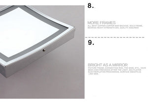 8 inch Brass 3X Magnifying Led Mirror - Ailime Designs - Ailime Designs