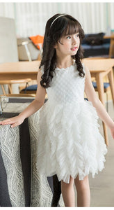 Girls Formal Layered Ruffle Trim Dresses - Ailime Designs - Ailime Designs
