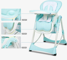 Load image into Gallery viewer, Blue Children&#39;s Adjustable High Quality Highchairs - Ailime Designs