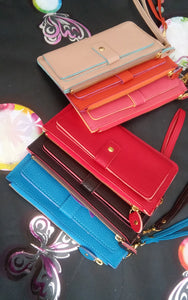 Women's Thin Leather Design Wallets - Ailime Designs