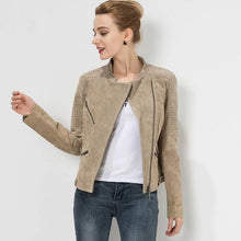 Load image into Gallery viewer, Women&#39;s Genuine Suede Leather Jackets