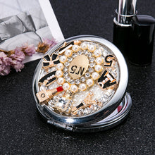 Load image into Gallery viewer, Women&#39;s Portable Compact Pearl Design Purse Mirrors - Ailime Designs