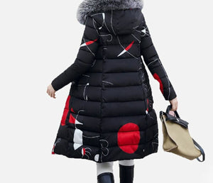 Women's Winter Hooded Coats w/ Faux Fur Trim - Ailime Designs - Ailime Designs