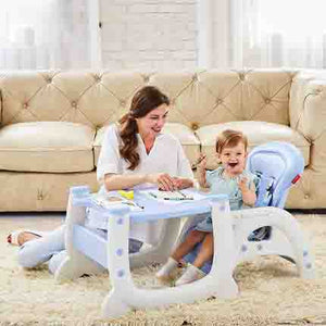 Children's Blue Multi-functional 3 n' 1 Highchairs - Ailime Designs