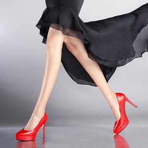 Women' Classic Style Genuine Leather Skin Pumps - Ailime Designs