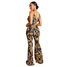Load image into Gallery viewer, Classic Style Women&#39;s Sleeveless Scallop Front Design Jumpsuits