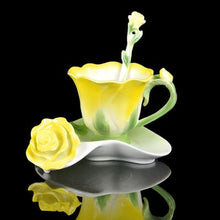 Load image into Gallery viewer, Home Decor Kitchen 3pc Floral Cup/Saucer Set