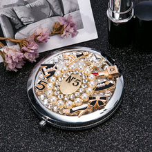 Load image into Gallery viewer, Women&#39;s Portable Compact Pearl Design Purse Mirrors - Ailime Designs